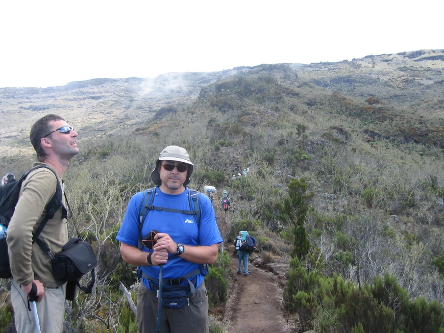 Загрузка картинки - Килиманджаро, маршрут Мачаме. Председатель и какой-то рыга
