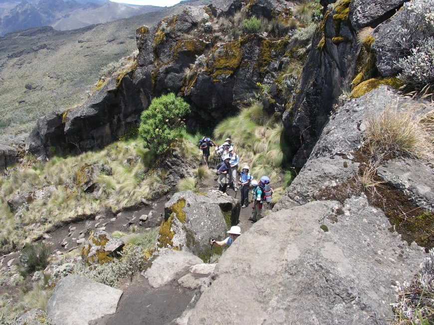 Загрузка картинки - Килиманджаро, маршрут Мачаме. Попытка наладить контакт с группой японок