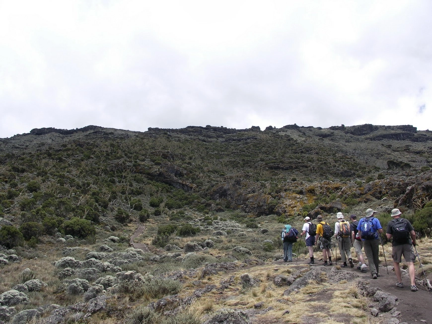 Загрузка картинки - Килиманджаро, маршрут Мачаме. Банда в фазе движения