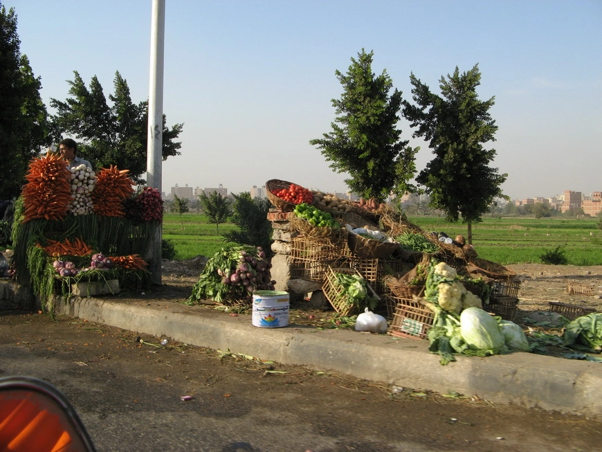 Загрузка картинки - Каир. Придорожная овощная лавка
