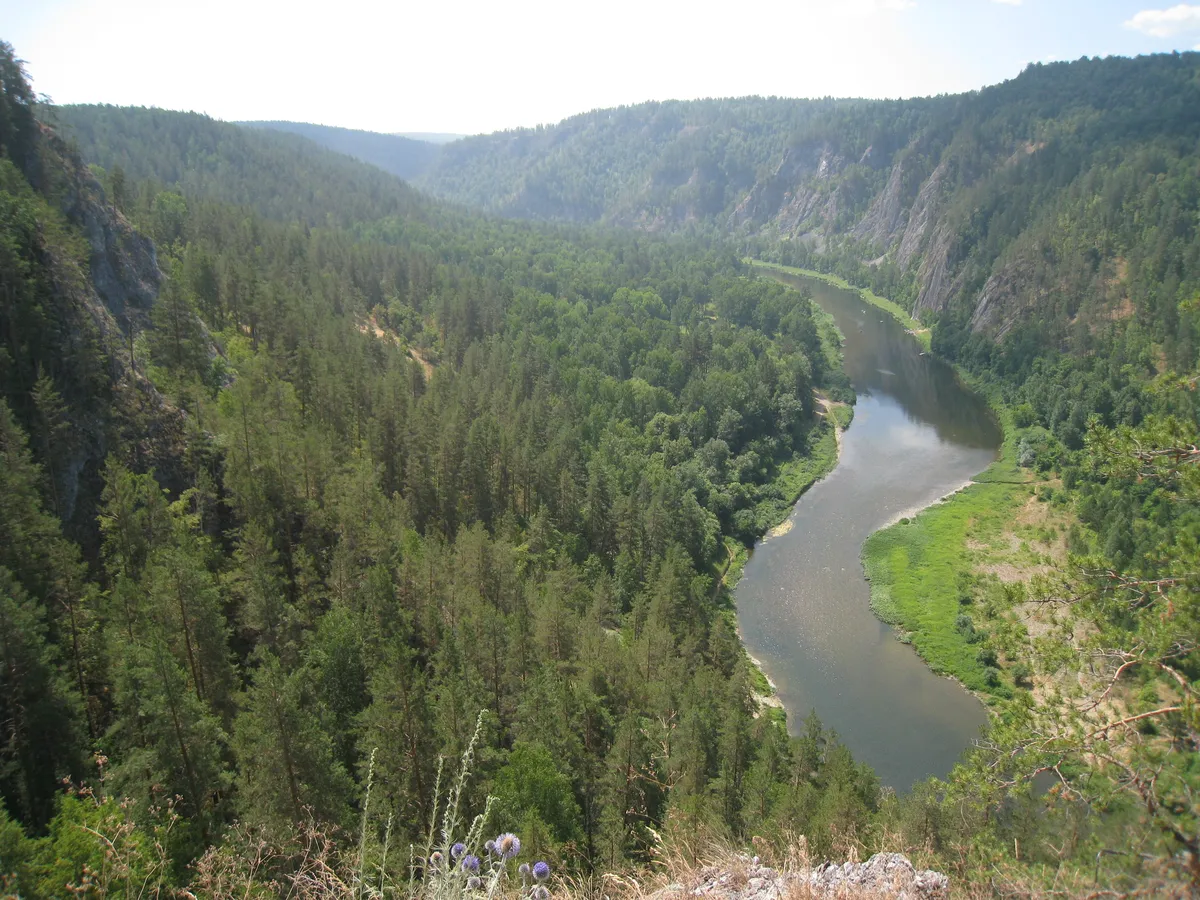 Загрузка картинки - Агидель, вид с верхней точки Стога