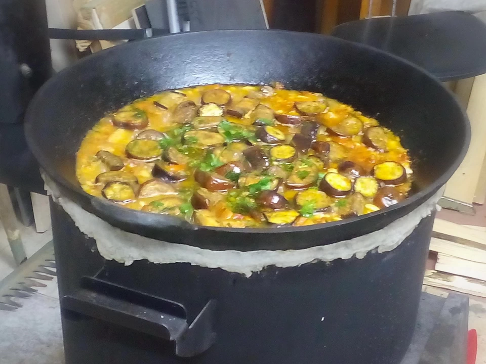 Казан с овощами