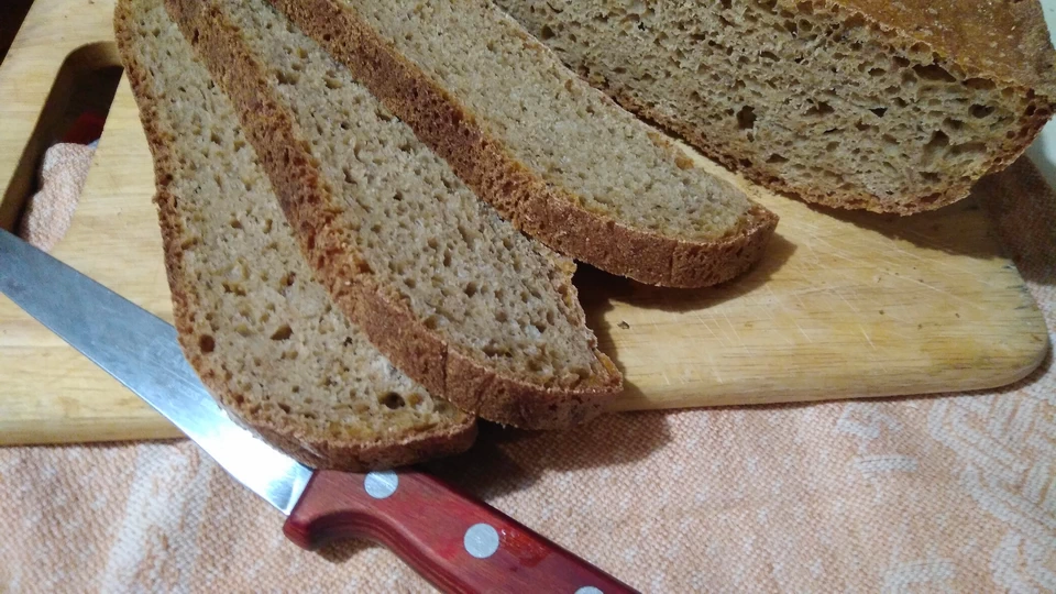 Домашний хлеб в разрезе