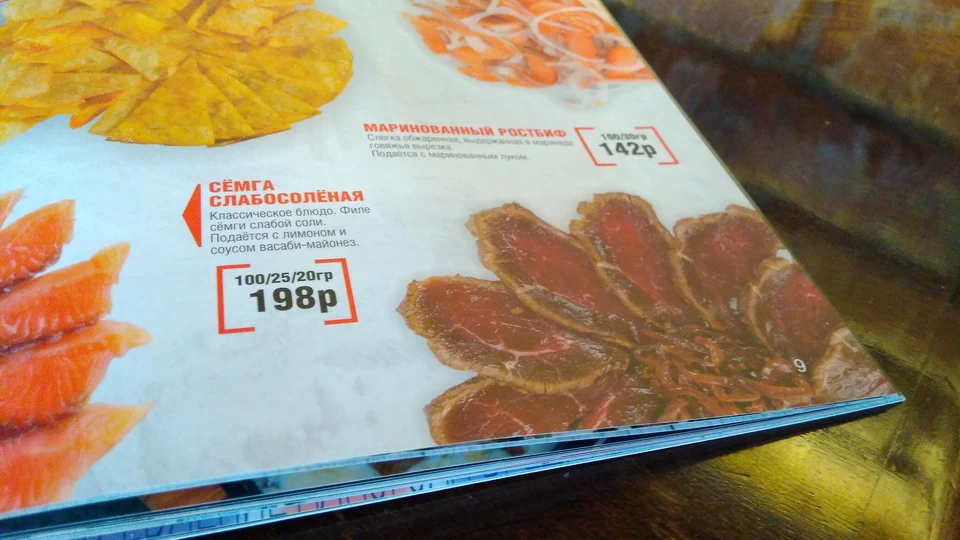 Маринованный ростбиф на картинке