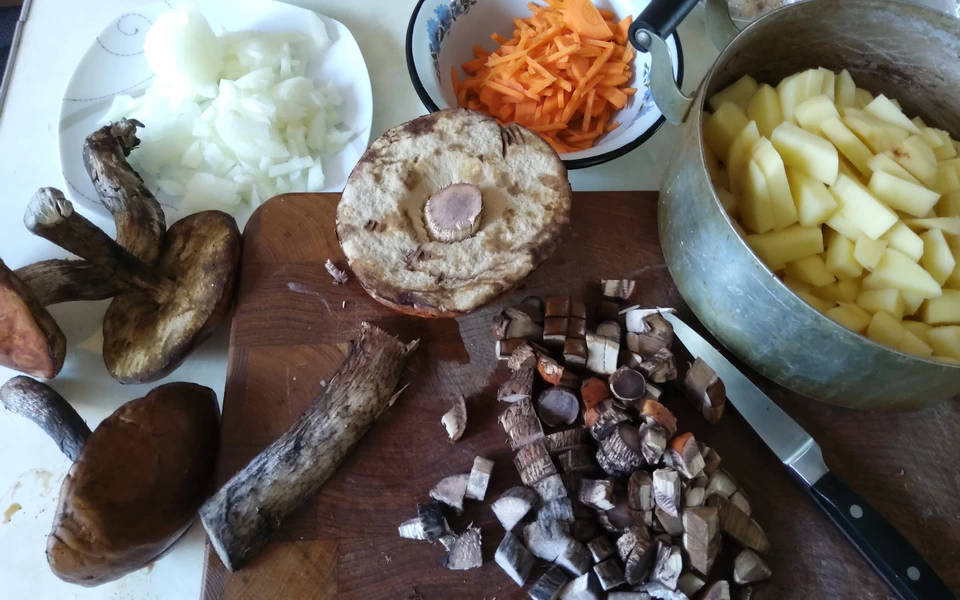 Грибной суп, приготовления