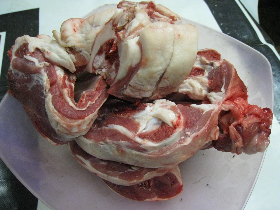 Плов. Подготовка: мясо