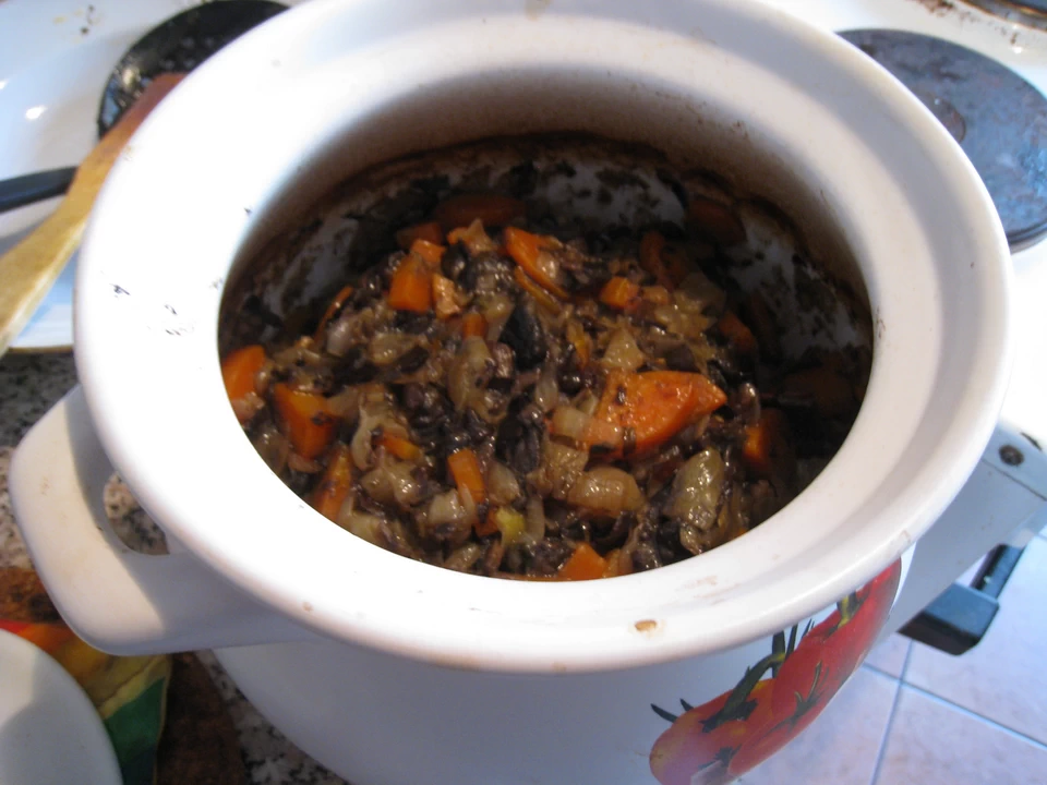 Вкуснейшая полба с грибами