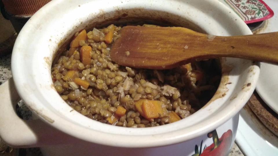 Классическая армейская перловка с тушенкой