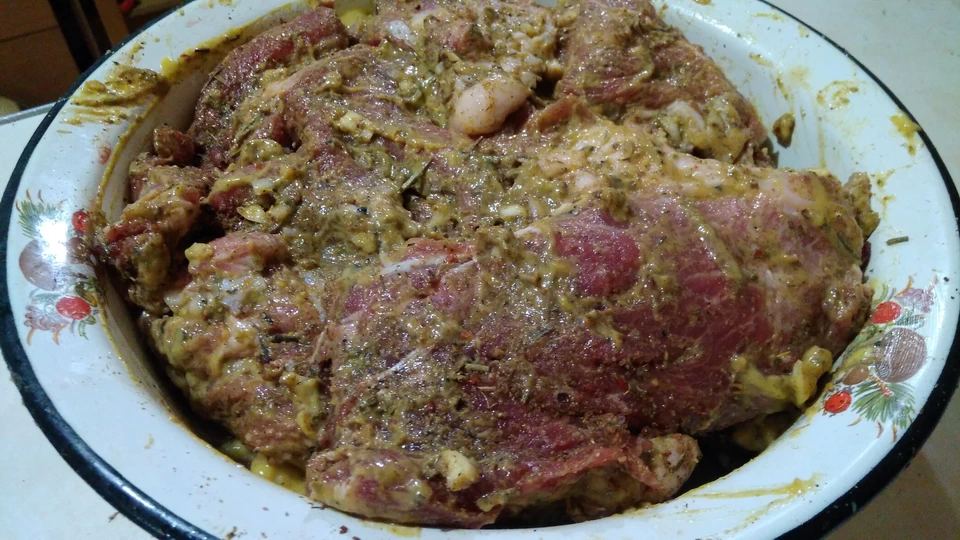 Мясо, запеченное в фольге. Маринад