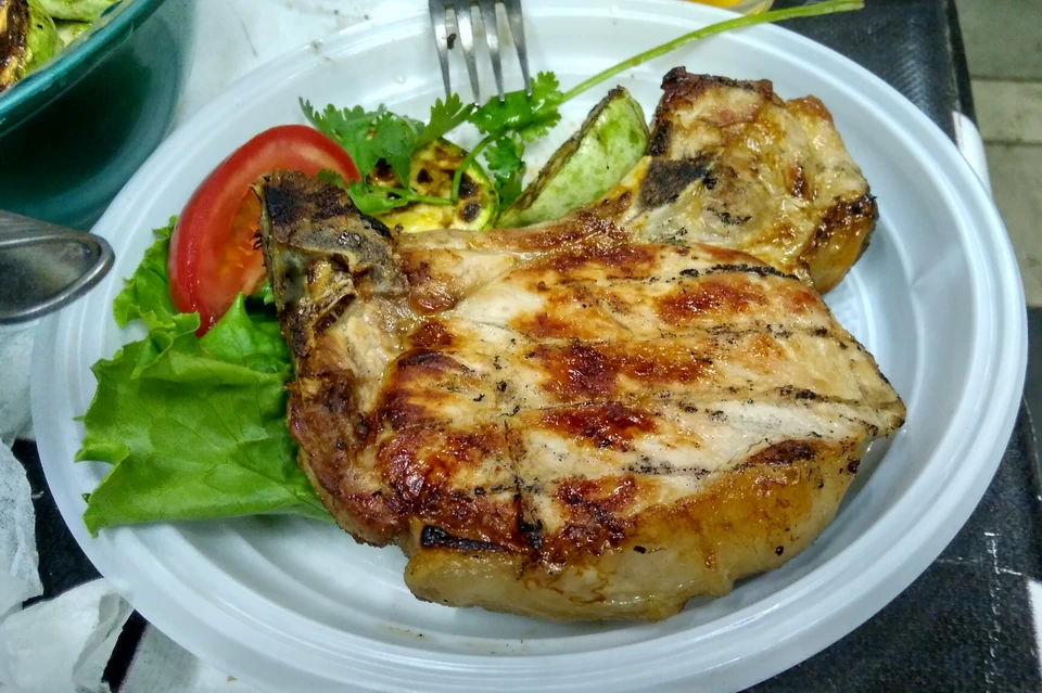 Свинина в минералке