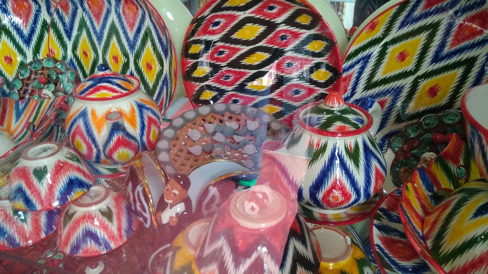 Кафе Султан. Узбекская посуда
