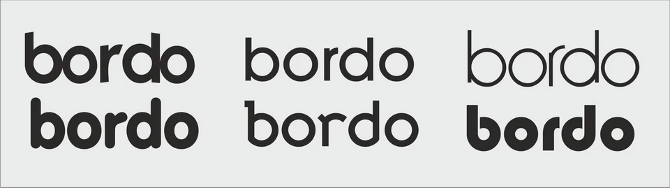 Бренд BORDO. Поиск шрифта