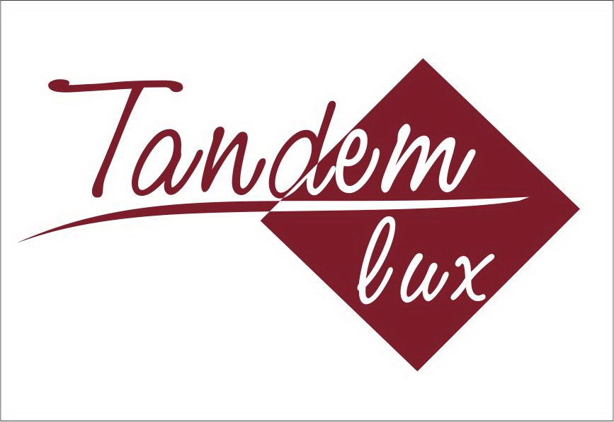 Тандем-люкс. Бордовый вариант лого